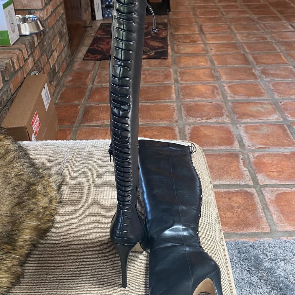 ALDO Over the Knee Lace up Platform Boots